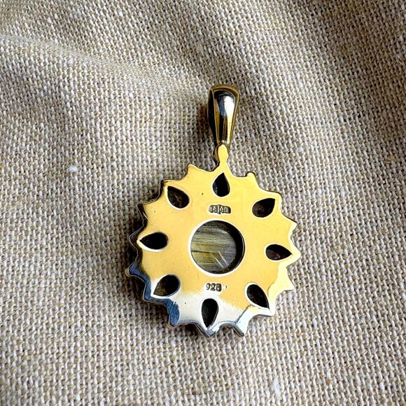 Sajen sterling silver multi-gemstone pendant - Picture 4 of 6